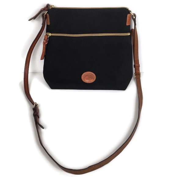 Dooney & Bourke Handbags - Dooney & Bourke Vintage Black Canvas Crossbody Bag